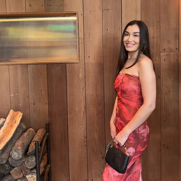 SOLD - Meshki Aphrodite strapless mesh dress - Picture 3 of 4